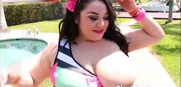  Chubby chick with giant tits